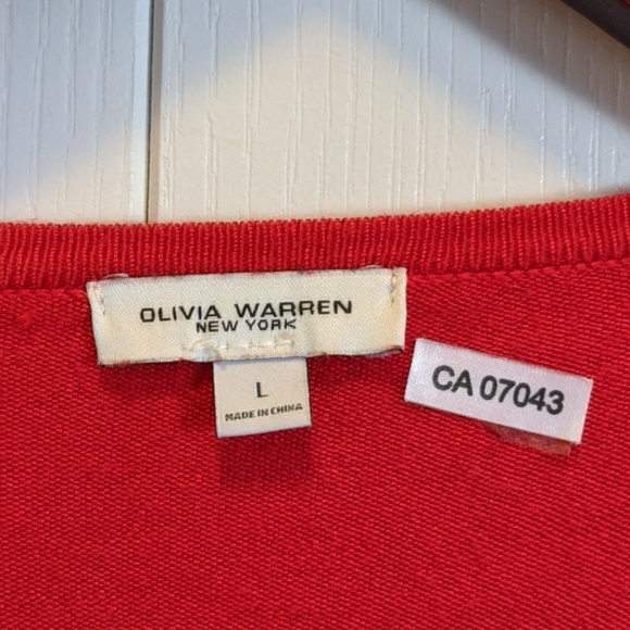 3/$20 Olivia Warren drape front cardigan - Picture 4 of 7